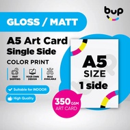 Art Card Color Printing A5 Single Side Print [Matt/Gloss] Art card 1 side Poster Kertas Seni Print