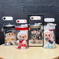 (No dolls)For labubu bag 16CM high small red can Coke labubu cotton doll out ortable Transparent PVC