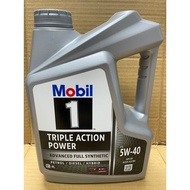 MOBIL 1 FULLY 5W-40 4LITERS ENGINE OIL MINYAK HITAM 4L 5W40 5 40 5-40 5W 40