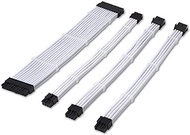 TECWARE Flex PSU Extension Cable Set, Custom Mod, 16 AWG, 30cm, ATX 24-pin, EPS 8-pin, PCI-E 6-pin, PCI-E (Black/Gray)