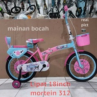 Mortein 312 kuromi 18inch girls' folding bike NEW girls' bike