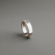 Men's Casual Abstract Ring Authentic 925 Silver Cp.46