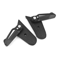 ที่พักเท้าด้านหลัง พร้อมน็อตยึด สีดํา สีเงิน สําหรับ Vespa Sprint Primavera 150 S125 Lx125 LT LXV 1