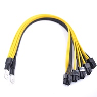 40cm 16AWG S7 S9 M3 P3 Power supply to 5*PCI-E 6Pin GPU Splitter Power Cable for BTC Miner Bitcoin L