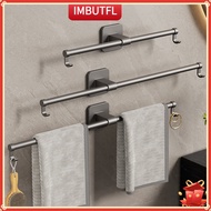 【IMBUTFL】30 40 50CM Bathroom Towel Bar Kitchen Towel Rack Hanger Adjustable ❀