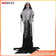 Scary Talking Witch With Activated Eye Lights & Moving Mouth Animatronic Halloween Decoration For Ha