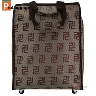 ProLuggage กระเป๋า กระเป๋าถุงผ้าล้อลาก กระเป๋าเดินทาง กระเป๋าใส่เสื้อผ้า ใส่สัมภาระอเนกประสงค์แบบพับแบน มีล้อลาก รุ่น 7725