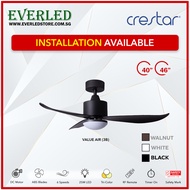 [Installation Available] CRESTAR ValueAir 3BL 40 inch DC Ceiling Fan (with/ without LED)