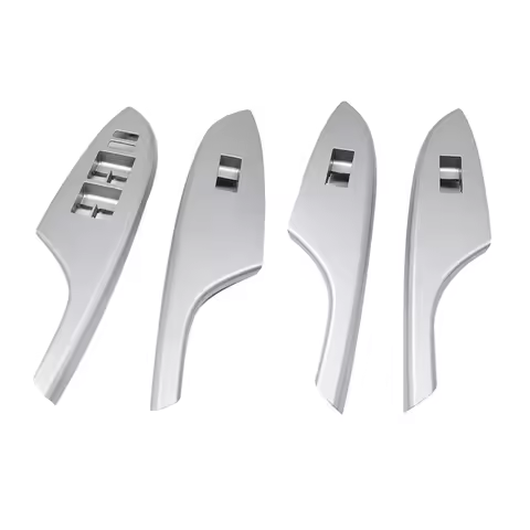 QB-4PCS Car Door Window Switch Bezel Trim Window Glass Panel Armrest Lift Switch Button Cover For To