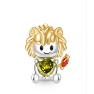 Gnoce Leo Constellation Embraces Heart Gem Charm