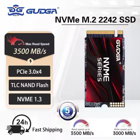 GUDGA M.2 NVMe PCIe 3.0 X4 SSD 1TB 512GB 256GB 128GB SSD M.2 2242 Hard Drive Disk Internal Solid Sta