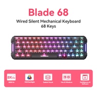 DarkBeacon Blade 68 RGB Silent Mechanical Gaming Keyboard Hot Swappable Wired N-Key Rollover 65% Com