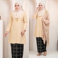 (XS - 5XL) NUDE FD KURUNG RIAU BATEK BATIK PLUS SIZE TUNANG SEDONDON BRIDESMAID KENDURI KURUNG RAYA 