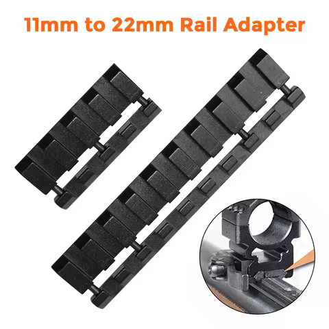 1/4/9 Slots 11mm to 22mm Snap-in Rail Adapter 11mm Dovetail to Picatinny Rail Adapter Airsoft Huntin