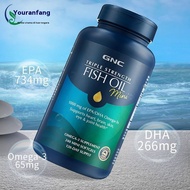 GNC Triple Strength Fish Oil Mini Softgels 1000mg EPA DHA Omega 3 240 softgels-kedai perdana