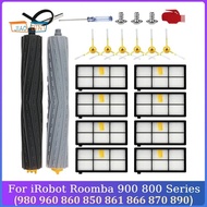 Kit for iRobot Roomba 800 900 Series 805 864 871 891 960 961 964 980 Vacuum Filter Main Side Brushes