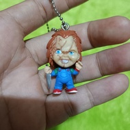 GANTUNGAN Figure keychain horror Chucky key chain figure