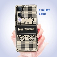 HP IQOO Z10 LITE case - vivo Y400 - Silicone Rubber Casing Blackhp Cool, Flexible, Elastic, Flexible