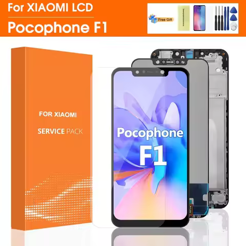 6.18" LCD+Frame For Xiaomi Pocophone F1 LCD Display Screen For XIAOMI POCO F1 LCD Screen Display 224