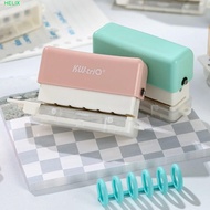 HELIX Hole Puncher, Loose Leaf Bind 6-hole Paper Puncher, Student Stationary A4 A5 B5 with Chip Box 