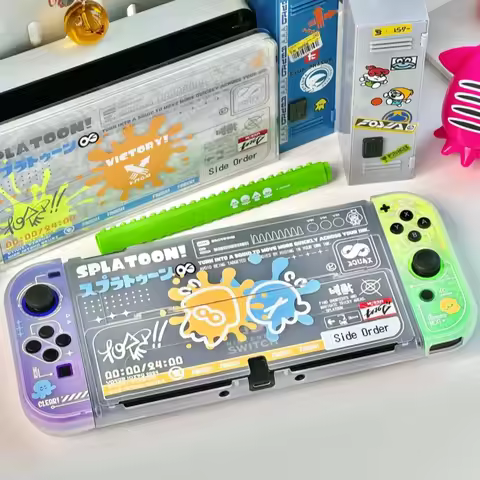Splatoon 3 Switch 2 Gen Split Thin Protective Case Ns Gaming Console Anti Scratch Cover Game Accesso