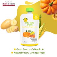 LITTLE ETOILE Organic Baby Food Puree Pouch Sweet Potato, Pumpkin & Corn Flavour