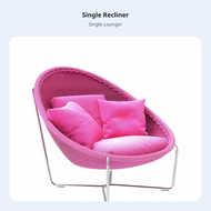 Rope Woven Single Sofa Outdoor Lounge Chair Modern Rattan Furniture Suitable for Villa Retreat Garde