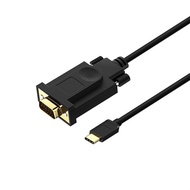 USB C to VGA Black Adapter Cable,QGEEM Type C to VGA Cable Compatible with MacBook Pro,Dell XPS 13/15,Surface Book 2,HP Spectre x360,Lenovo Yoga 910 &amp; More,VGA to USB C