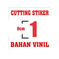 LETTER STICKER NUMBER/ 8 CM HEIGHT 1 DIGIT automotive waterproof sticker
