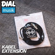 Wave Audio Extension Cable IEM - In-Ear Monitor Extension Cable 5M/3m 3.5 to 6.5 Stereo Female/