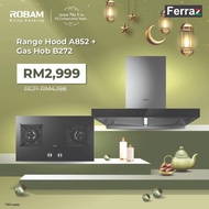 Robam B272 Gas Hob With Robam A862 Cooker Hood / Robam A852 Hood / Robam A676 Hood / Robam A670 Hood