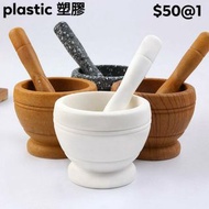 Plastic Mortar and Pestle Set Grinder for Spices and Seeds,Garlic Ginger Spices Mortar Spice Crusher