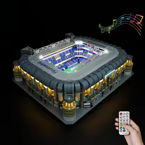 No Model LED Lighting Set Suitable for LEGO Real Madrid Santiago Bernabéu Stadium10299 (Excluding Bu