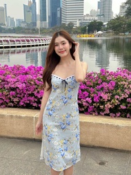 Rellarose peony dress - navy blue