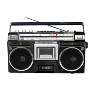Others - 收音機懷舊古董老式磁帶機復古手提錄音機多功能播放器（黑色）