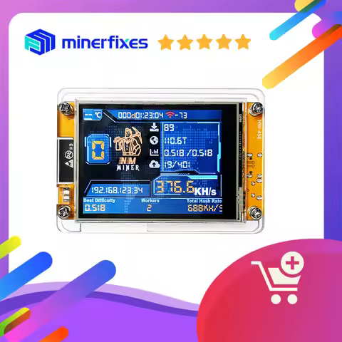 Brand New nerdminer v3 2.8-inch BTC Solo Lottery Nerd miner Crypto miners Bitcoin Miner Solo Mining 