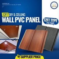 NEW MASS (READY STOCK )12FT PVC Ceiling Panel ,PVC Panel, DIY , WALL DESIGN , CEILING DESIGN , CHEAP