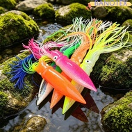 BANO1EX Luminous Octopus Lures, 25.5CM Length 31.5CM Length Luminous Squid Soft Bait, Large Large Si
