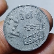 Koleksi Uang Koin Kuno 2 ½ Cent Belanda Occupation German Tahun 1941