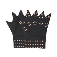 CCW 2Pcs/Pair Magnetic Therapy Fingerless Gloves Arthritis Pain Relief Heal Joints Brace Supports He