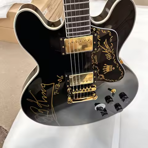 1980 B.B.King Signature Lucille Black ES-355 Semi-Hollow Blues King Electric Guitar, Nicknamed Black
