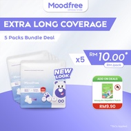 [Bundle of 5] Moodfree Night Use Sanitary Pad 35cm (8 pcs x 5 pack) | Women Period Pad | Tuala Wanit