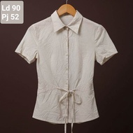 PRELOVED KEMEJA BLOUSE IMPORT KOREA Pl [ Violetta Thrift ]