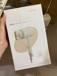 【KINYO】雙電壓折疊負離子吹風機