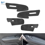 Car Interior Accessories For Peugeot 2008 Black Microfiber Leather Door Armrest Panel Cover Trim Wit