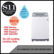 LG T2108VSAW TOP LOAD WASHER (8KG)+2 YEARS LOCAL MANUFACTURER WARRANTY