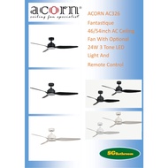 ACORN AC-326 Fantastique AC Ceiling Fan W/Without LED Light &amp; Remote Control