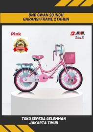 terbaru !!! bnb sepeda anak perempuan city bike mini swan size 20 inch