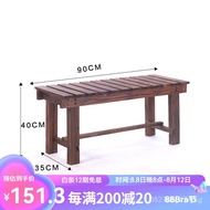 Casual Chair Bench Stable Balcony Chair Anti-Corrosion Wood Bench Garden Outdoor Chair Garden Park P