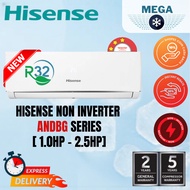 HISENSE 1.0HP - 2.5HP R32 AIR COND ANDBG SERIES NON INVERTER AIRCOND
